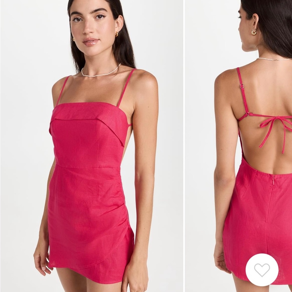 Reformation Lambert Mini Linen Dress in Corvette